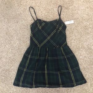 Green Plaid Dress NWT